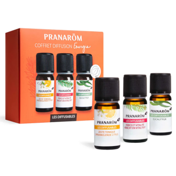 Pranarōm Coffret d'Huiles Essentielles à diffuser Énergie