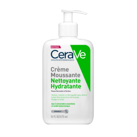 CeraVe Crème Moussante Nettoyante Hydratante 473ml