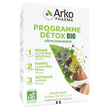 Arkopharma Arkofluides Programme Détox 30 ampoules
