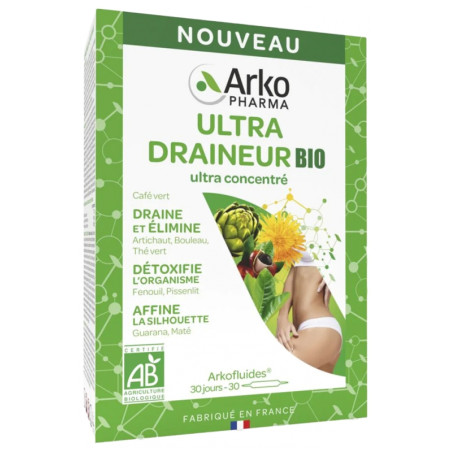 Arkopharma Arkofluides Ultra Draineur 30 ampoules