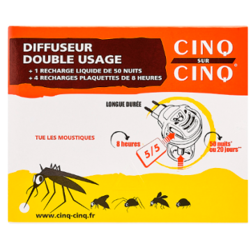 Cinq sur Cinq Diffuseur Double Usage