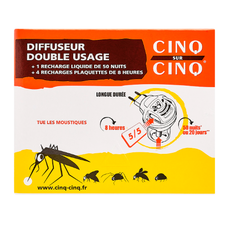 Cinq sur Cinq Diffuseur Double Usage