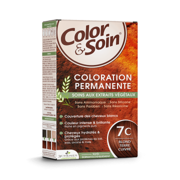 3 Chênes Color et Soin Blond Terre Cuivré 7C