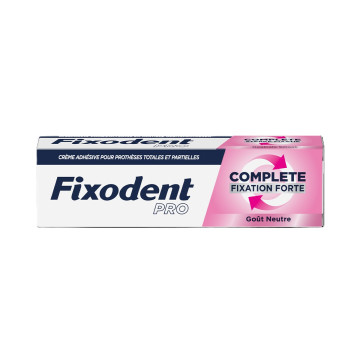 Fixodent Pro Complete Fixation Forte Gôut Neutre 47g