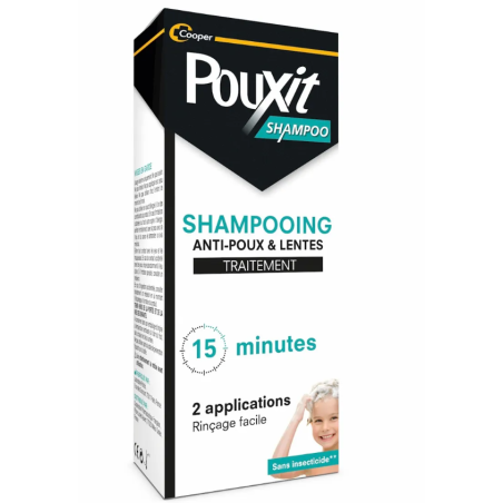 Pouxit Shampoing Anti-Poux et Lentes Traitement 15 Minutes 200ml