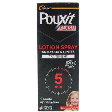 Pouxit Flash Anti-Poux et Lentes Spray 150ml