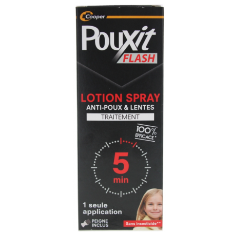 Pouxit Flash Anti-Poux et Lentes Spray 150ml