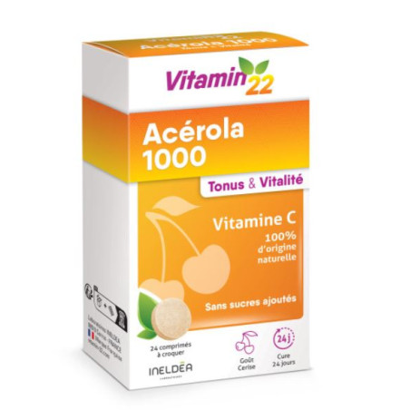 Vitamin 22 Acérola 1000 64 comprimés
