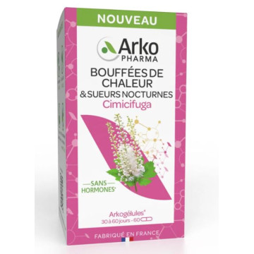 Arkopharma Cimicifuga Bouffées de Chaleur & Sueurs Nocturnes 60 gélules