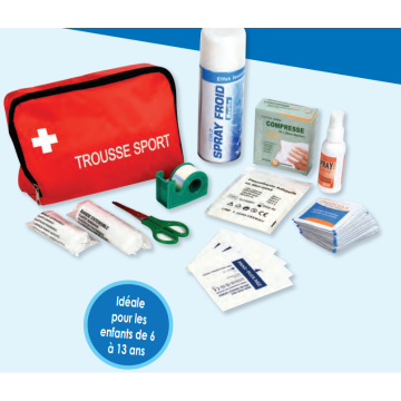 Petite Trousse Sport Tissu Rouge