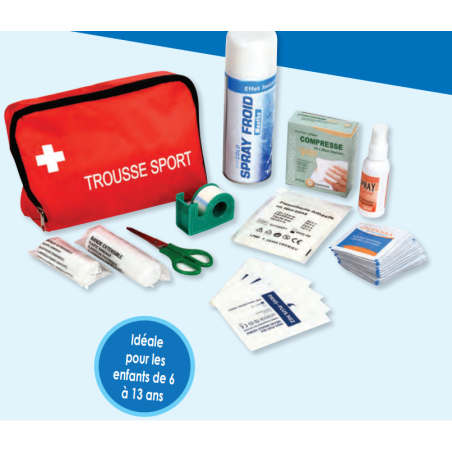 Petite Trousse Sport Tissu Rouge