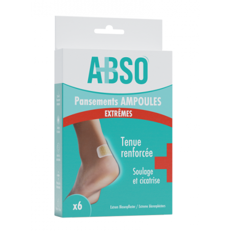 Abso Pansements Ampoules Extrêmes x 6