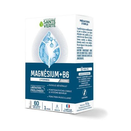 Santé Verte Magnésium + B6 60 comprimés