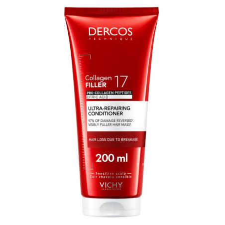 Vichy Dercos Collagen Filler 17 Après Shampoing Ultra-Réparateur 200ml