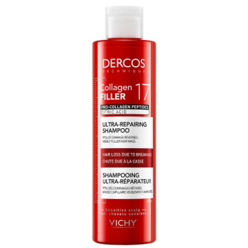 Vichy Dercos Collagen Filler 17 Shampoing Ultra-Réparateur 200ml