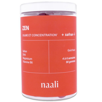 Naali Zen Calme et Concentration + Safran 90 gommes