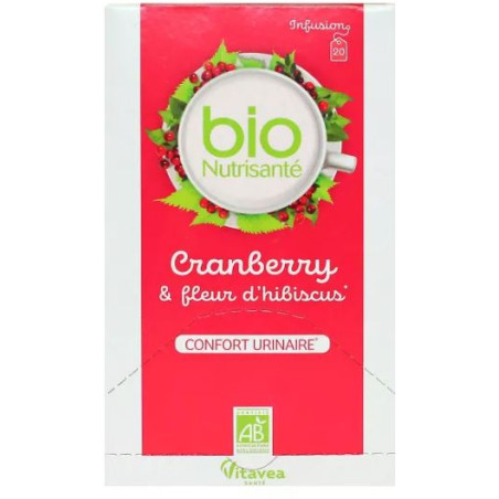 Bio Nutrisanté Infusion Cranberry & Fleur d'Hibiscus 20 sachets