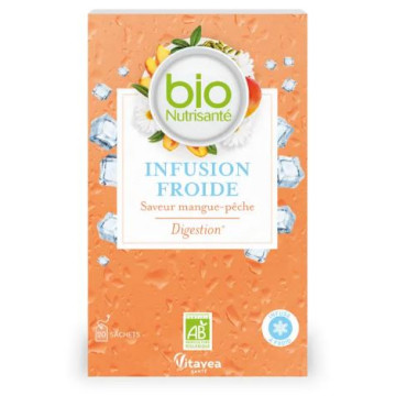 Bio Nutrisanté Infusion Froide Mangue Pêche 20 sachets