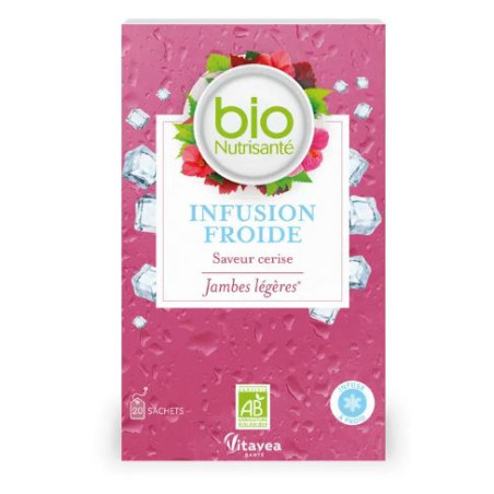 Bio Nutrisanté Infusion Froide Cerise 20 sachets