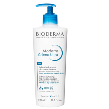 Bioderma Atoderm Crème Ultra Crème Hydratante Ultra-Nourrissante 500ml