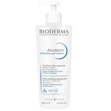 Bioderma Atoderm Intensive Gel-Crème Soin Frais Ultra-Apaisant 500ml