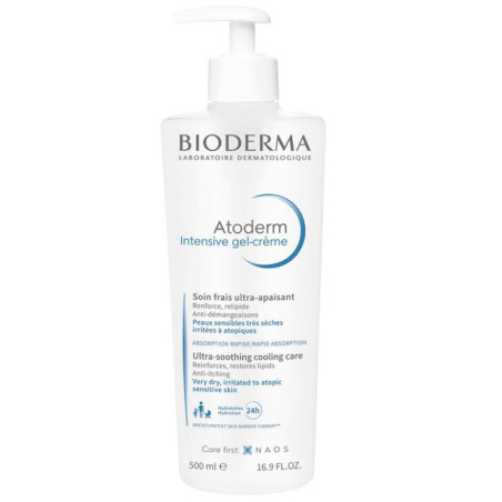 Bioderma Atoderm Intensive Gel-Crème Soin Frais Ultra-Apaisant 500ml