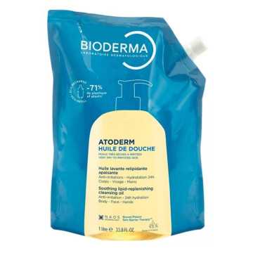 Bioderma Atoderm Huile de Douche Éco-Recharge 1L