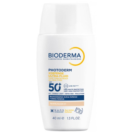 Bioderma Photoderm XDefense Ultra-Fluid SPF50+ Teinté 01 40ml
