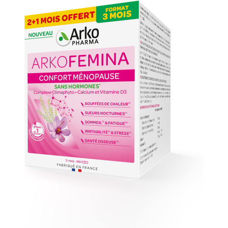 Arkopharma Arko Femina Confort Ménopause 180 gélules