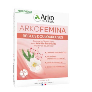 Arkopharma Arko Femina Règles Douloureuses 30 comprimés
