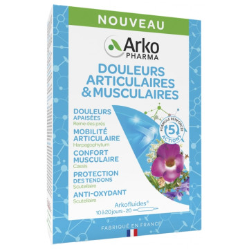 Arkopharma Arkofluides Douleurs Articulaires & Musculaires 20 ampoules