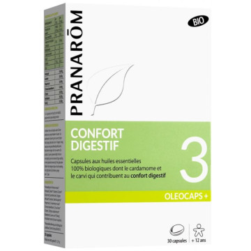 Pranarôm Oléocaps+ 3 Confort Digestif 30 capsules