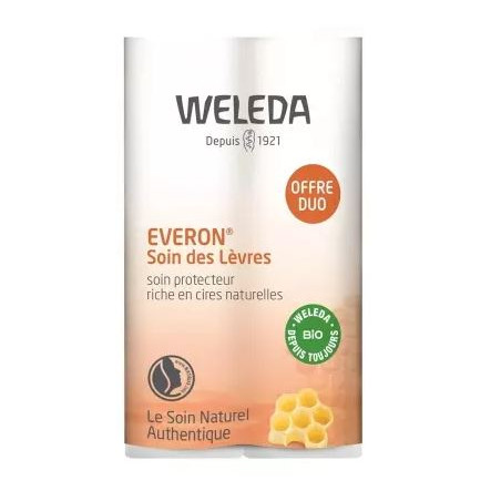 Weleda Soin des Lèvres Everon Lot de 2x4,8g