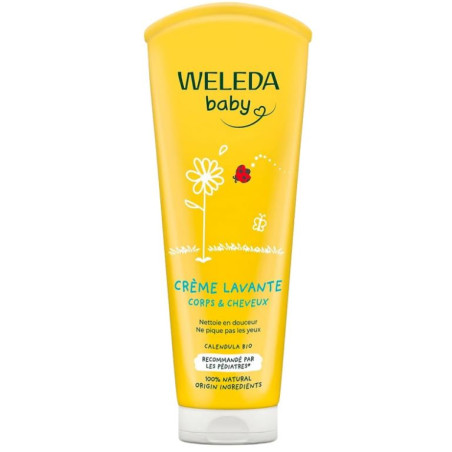 Weleda Baby Crème Lavante Corps et Cheveux Calendula 200ml