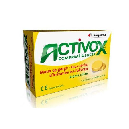 Arkopharma Activox Pastilles Gorge Citron 24 pastilles