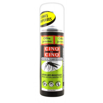 Cinq sur Cinq Lotion Anti-moustiques Zones Tempérées 100ml