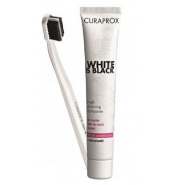 Curaprox Dentifrice White is Black