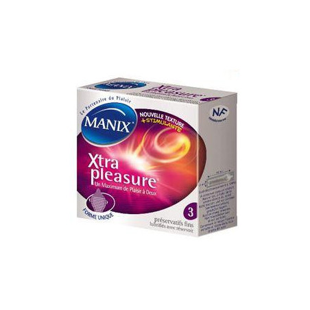 Manix Xtra Pleasure 3 préservatifs